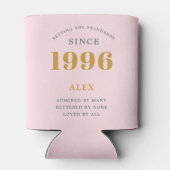 30th Birthday 1996 Keepsake Elegant Personalized Blikjeskoeler (Achterkant)