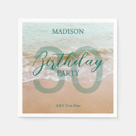 30th Birthday Beach Party Servet