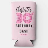 30th Birthday Blush Modern script op maat (Voorkant)