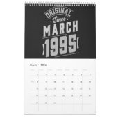 30th Birthday Calendar  Kalender (Mar 2026)