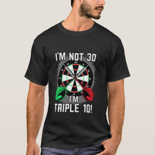 30th Birthday Darts gezegde Dart Speler 30th Birth T-shirt