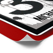 30th Birthday Funny Grungy Speed Limit Sign Poster (Hoek)