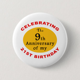 30th Birthday Gag Gifts Ronde Button 5,7 Cm