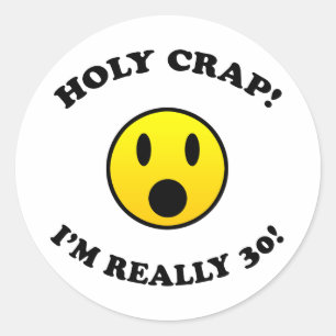 30th Birthday Gag Gifts Ronde Sticker
