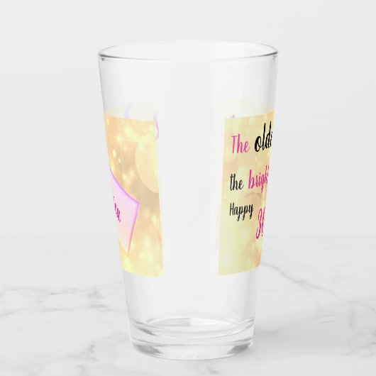 30th Birthday gepersonaliseerde add name Glas (Rechts)