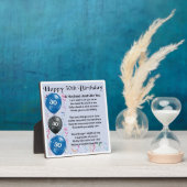 30th Birthday Husband Poem Plaque Fotoplaat (Insitu)