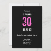 30th Birthday Invitation -Dames & Old Dames Kaart (Achterkant)