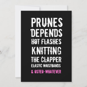 30th Birthday Invitation -Dames & Old Dames Kaart