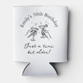 30th Birthday “Just a Tini Bit Older” Martini Blikjeskoeler (Voorkant)