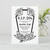 30th Birthday Rip 20s Rozen Kist Dood van de Jeugd Kaart (Staand voorkant)