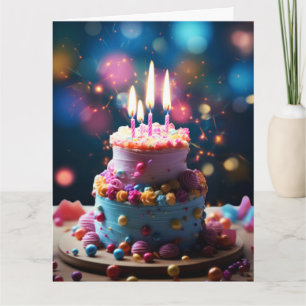 30TH FABULOUS VERJAARDAGSTAART WENSKAART KAART