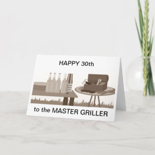 30th FOR THE MASTER GRILLER Kaart