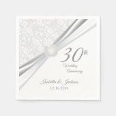  30th Wedding Jubileum Design Servetten (Voorkant)