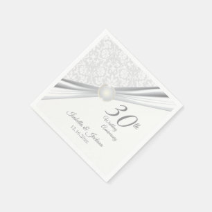  30th Wedding Jubileum Design Servetten