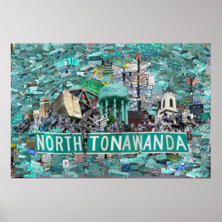 30x20 Print - De straten van North Tonawanda NY 