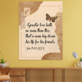 30x40 Canvas Bijbel Muur Art Print (Insitu (Woonkamer))