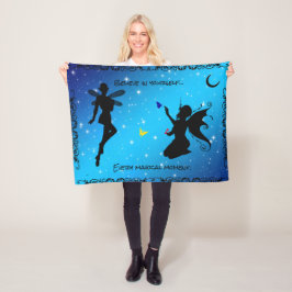 "30X40" Elf Fairy Butterfly - Geloof in jezelf Fleece Deken