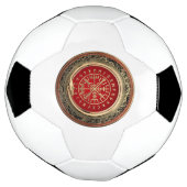 [310] Vegvisir - Viking Gold Magic Runic Compass (Tourné)