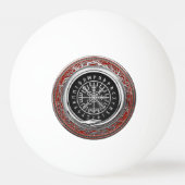 [310] Vegvisir - Viking Silver Magic Runass Pingpongballen (Voorkant)