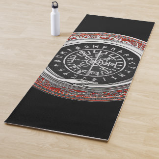 [310] Vegvisir - Viking Silver Magic Runass Yogamat