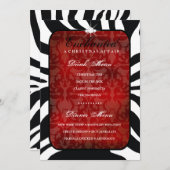 311 a enchanté le menu rouge de dîner/boissons (Devant / Derrière)