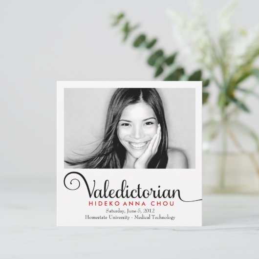 311 Aankondiging van het Valedictorisch Afstuderen (Staand voorkant)