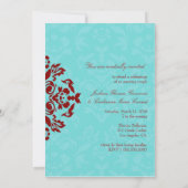 311 Aqua Blue Flame 5 x 7 Invite Kaart (Achterkant)