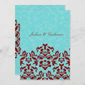 311 Aqua Blue Flame 5 x 7 Invite Kaart (Voorkant / Achterkant)