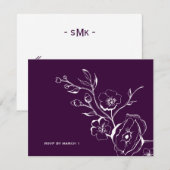 311-Aubergine luxuriante pourpre RSVP (Devant / Derrière)