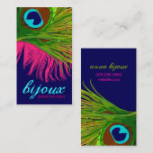 311-Bijoux Peacock | Roze warmroze Visitekaartje (Voorkant / Achterkant)