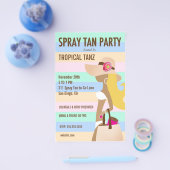 311 Bikini Girl Spray Tan Feest Flyer (Enkel)
