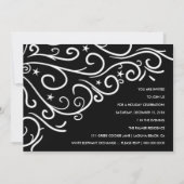 311-Black et invitation de Noël blanc (Dos)