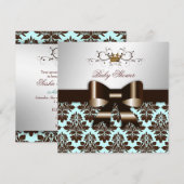 311 Blackberry Brown Damask Blue Brown Kaart (Voorkant / Achterkant)