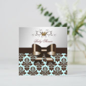 311 Blackberry Brown Damask Blue Brown Kaart (Staand voorkant)