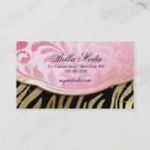 311 Bodacious Boutique Zebra Iridescent Pearl Visitekaartje (Achterkant)