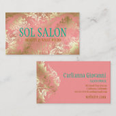 311 Boho Sol Peach Spa, Salon of Boutique Visitekaartje (Voorkant / Achterkant)