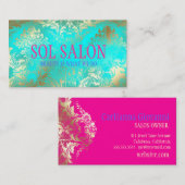 311 Boho Sol Turquoise Spa, Salon of Boutique Visitekaartje (Voorkant / Achterkant)