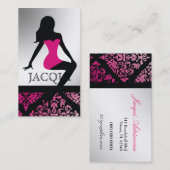 311-Bombshell Silhouette Zebra - Luxurieroze Visitekaartje (Voorkant / Achterkant)