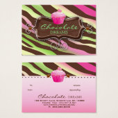 311 Boulangerie Certificat de carte-cadeau Chocola (Devant & derrière)