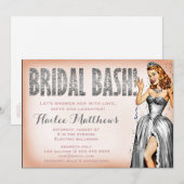 311 Bridal Bash Pin Up Girl Sparkle Kaart (Voorkant / Achterkant)