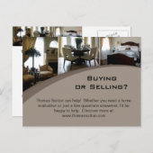 311 Briefkaarten van onroerend goed Interior 3 (Voorkant / Achterkant)