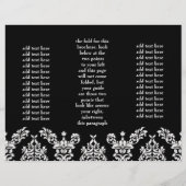 311 Brochure noire Dashing Damask (Dos)