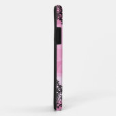 311 Bubblegum Pink Leopard Dream Lights faux bow Case-Mate iPhone Case (Achterkant/rechts)