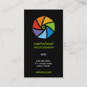 311-CAMERA READY | COLORFUL GREEN VISITEKAARTJE (Achterkant)