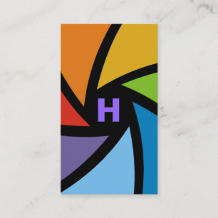 311-CAMERA READY   COLORFUL PAARS VISITEKAARTJE