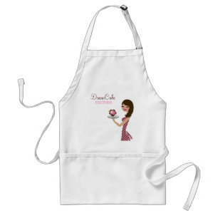 311 Carlie the Cupcake Cutie Brunette Apron Standaard Schort