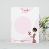 311 Carmella the Cupcake Cutie Brunette Briefhoofd (Staand voorkant)