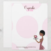 311 Carmella the Cupcake Cutie Brunette Briefhoofd (Voorkant / Achterkant)