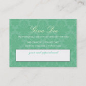 311 Carte de rendez-vous Turquoise (Dos)