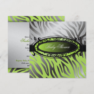 311-C'est Luxueux   Hot Momma Limoen Zebra    Baby Kaart